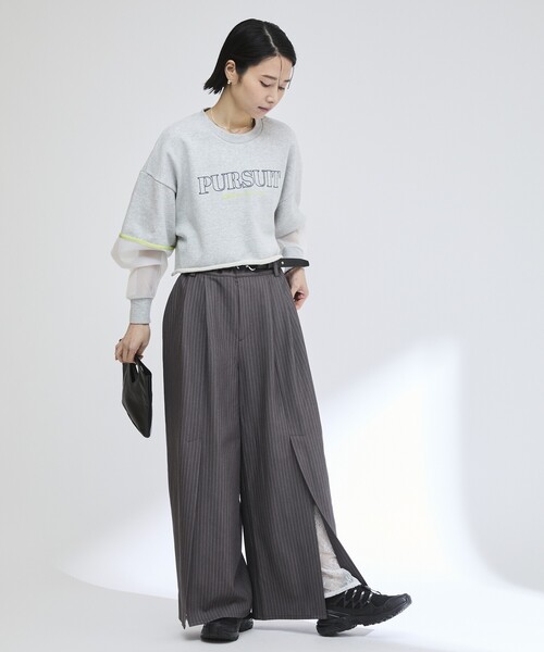 「Firsthand」 スウェットカットソー FREE グレー レディース_画像6