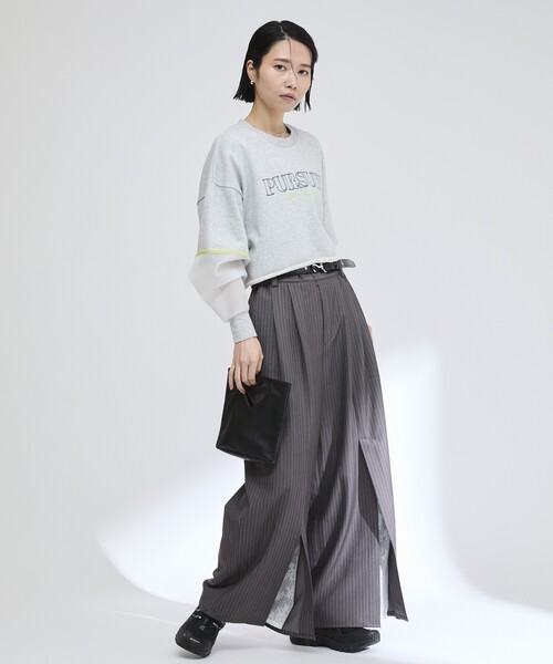 「Firsthand」 スウェットカットソー FREE グレー レディース_画像7