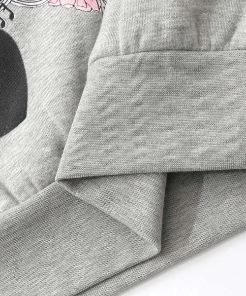 ScoLar（スカラー） tシャツ 153740：花×宇宙×アート バイカラー裏起毛