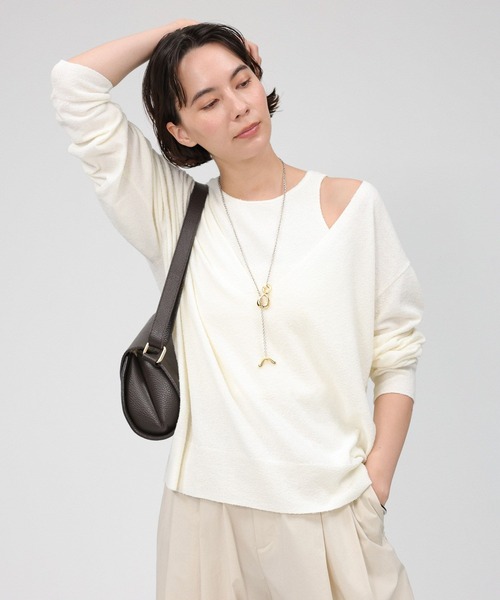 美品　BABYLONE バビロン BABYLONE（バビロン） ニットアンサンブル フリー ホワイト レディース