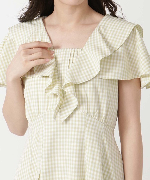 「WILLSELECTION」 ノースリーブワンピース MEDIUM グリーン レディースの画像