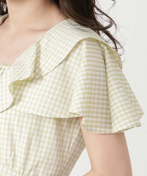 「WILLSELECTION」 ノースリーブワンピース MEDIUM グリーン レディースの画像