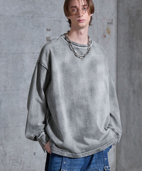 SERACE tシャツ 「SERACE」Heavy weight loose vintage chemical long