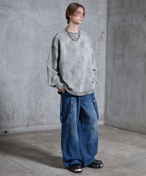 SERACE tシャツ 「SERACE」Heavy weight loose vintage chemical long