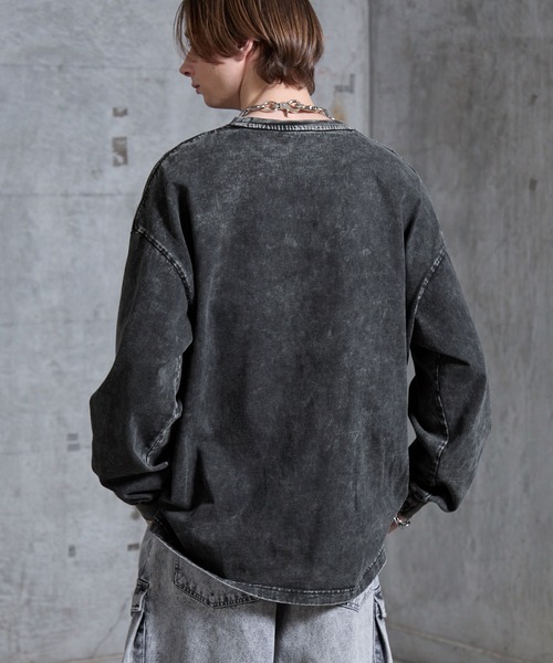 SERACE tシャツ 「SERACE」Heavy weight loose vintage chemical long