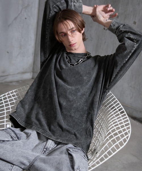 SERACE tシャツ 「SERACE」Heavy weight loose vintage chemical long
