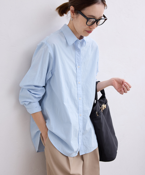 SLOBE IENA（スローブイエナ） ブラウス シャツ Wash Cotton Color