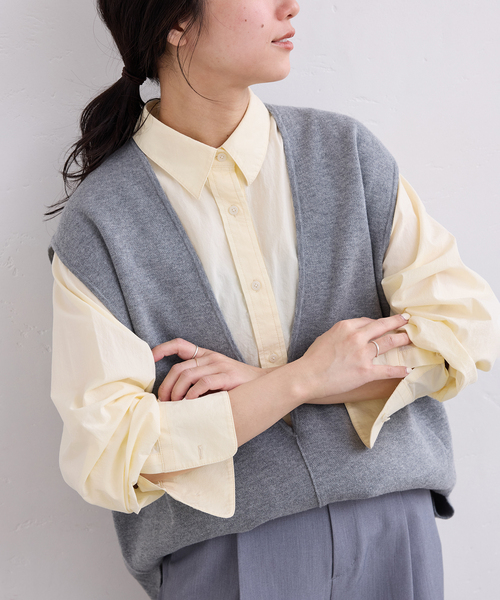 SLOBE IENA - スローブイエナ　オックスショートシャツ　完売品　グレー　24SS SLOBE IENA（スローブイエナ） ブラウス シャツ Wash Cotton Color