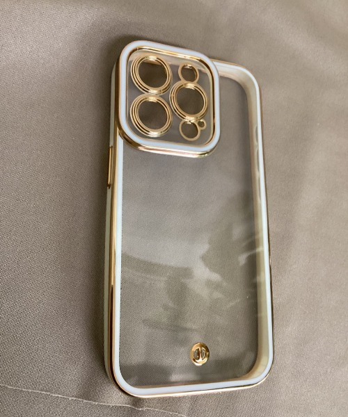 ALMO スマホケース iPhoneケース スマホケース ゴールドフレーム(BL