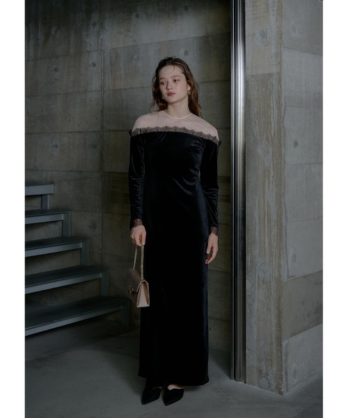 lerure Ladylike velour dress ブラック LE'RURE ドレス Ladylike velour dress : ZOZOTOWN Yahoo!店 - 通販