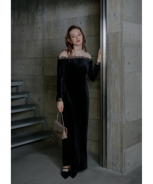 LE'RURE ドレス Ladylike velour dress : ZOZOTOWN Yahoo!店 - 通販
