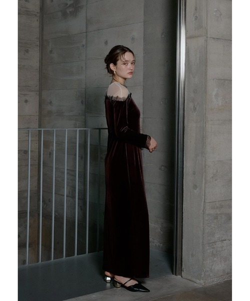 LE'RURE ドレス Ladylike velour dress : ZOZOTOWN Yahoo!店 - 通販