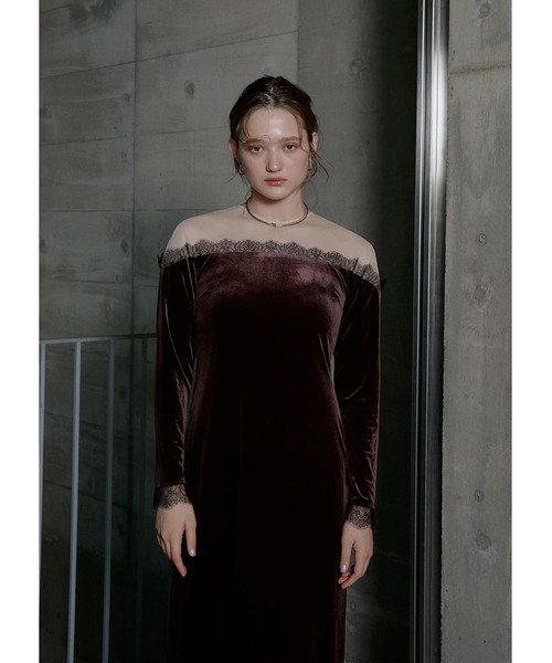 LE'RURE ドレス Ladylike velour dress : ZOZOTOWN Yahoo!店 - 通販