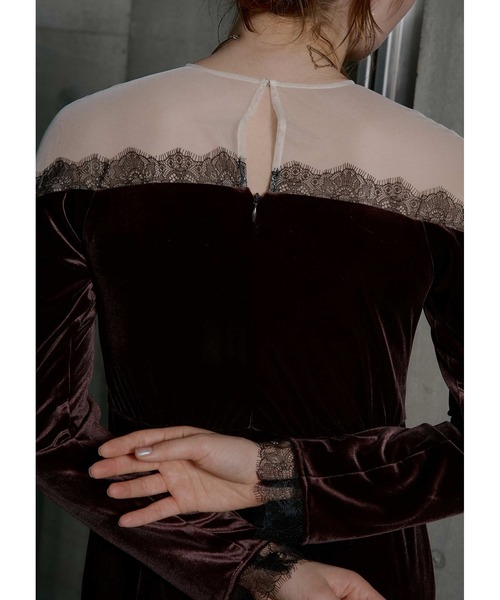 LE'RURE ドレス Ladylike velour dress : ZOZOTOWN Yahoo!店 - 通販