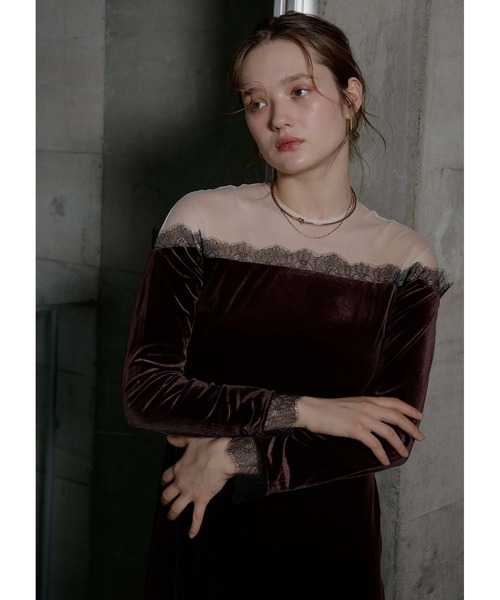 LE'RURE ドレス Ladylike velour dress : ZOZOTOWN Yahoo!店 - 通販
