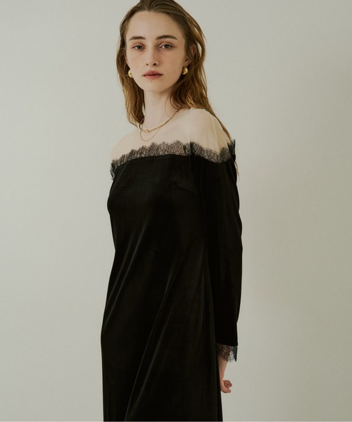 LE'RURE ドレス Ladylike velour dress : ZOZOTOWN Yahoo!店 - 通販