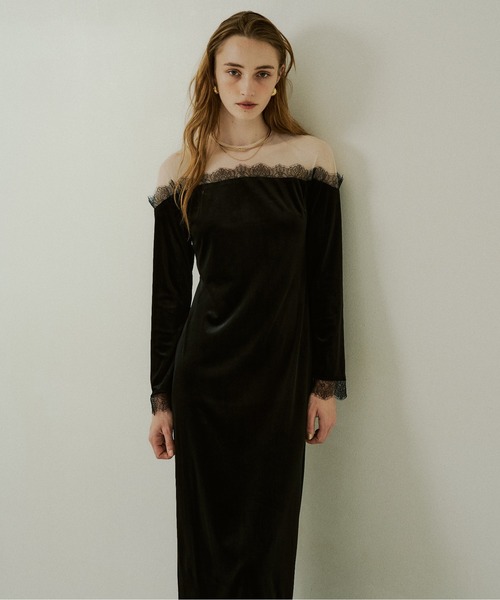 LE'RURE ドレス Ladylike velour dress : ZOZOTOWN Yahoo!店 - 通販
