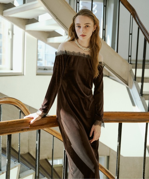 LE'RURE ドレス Ladylike velour dress : ZOZOTOWN Yahoo!店 - 通販