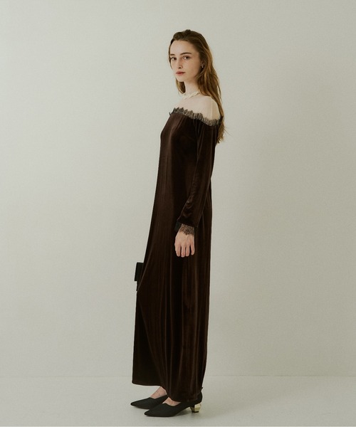 LE'RURE ドレス Ladylike velour dress : ZOZOTOWN Yahoo!店 - 通販