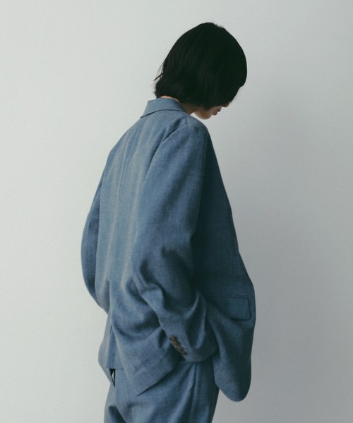 ジャケット ノーカラージャケット 卒園式 「多機能・Sサイズ展開」リネンライクシングルジャケット レディースの画像