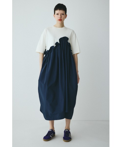 ワンピース Wave frill cut  dress　　ウェーブフリルカットドレスの画像