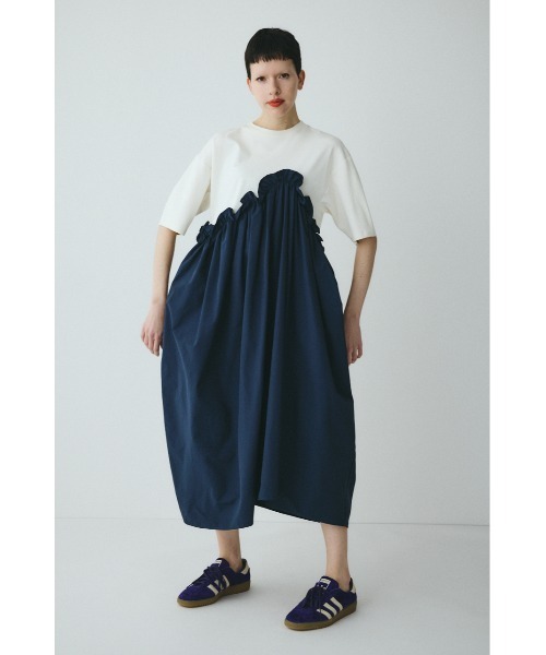 ワンピース Wave frill cut  dress　　ウェーブフリルカットドレスの画像