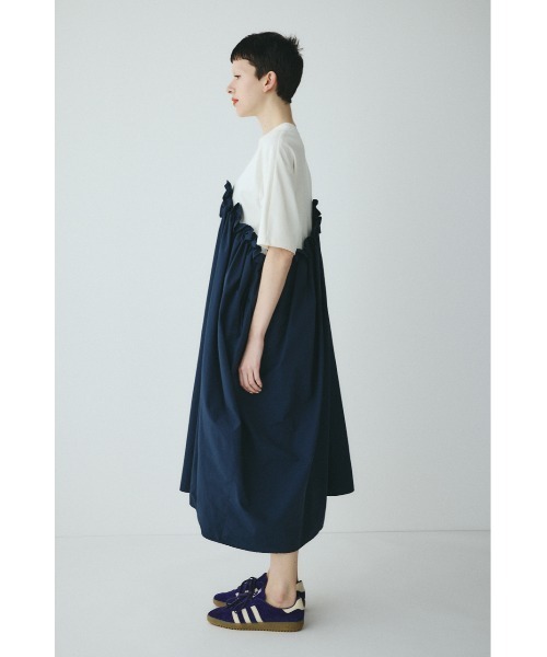 ワンピース Wave frill cut  dress　　ウェーブフリルカットドレスの画像