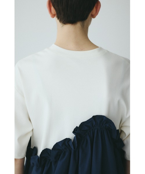 ワンピース Wave frill cut  dress　　ウェーブフリルカットドレスの画像