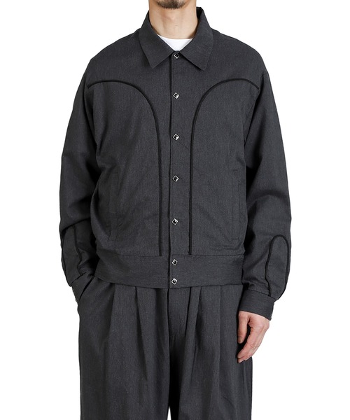 ブルゾン アウター GOLD / ゴールド：COTTON / SILK NEL WESTERN JACKET：26A-GL15854「MUS」 メンズの画像