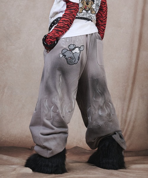 GALFY（ガルフィー） ワイドパンツ スウェットパンツ ジャージ 「GALFY