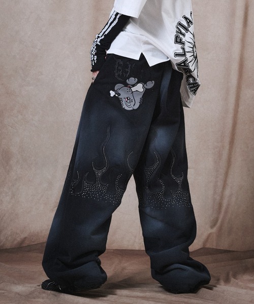 GALFY（ガルフィー） ワイドパンツ スウェットパンツ ジャージ 「GALFY