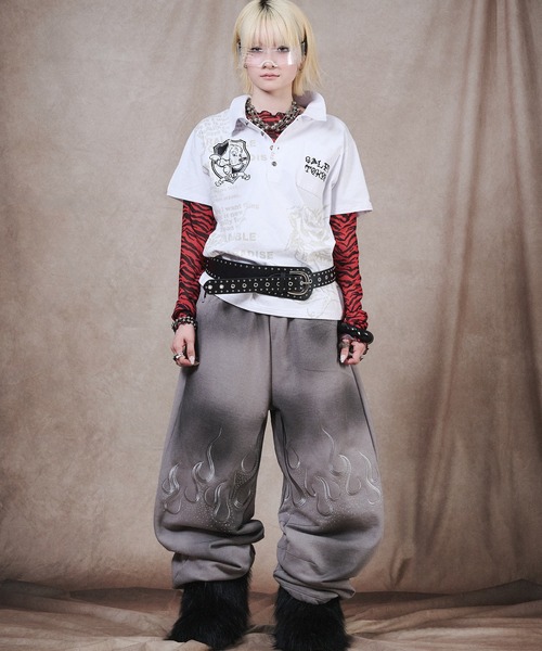 GALFY（ガルフィー） ワイドパンツ スウェットパンツ ジャージ 「GALFY