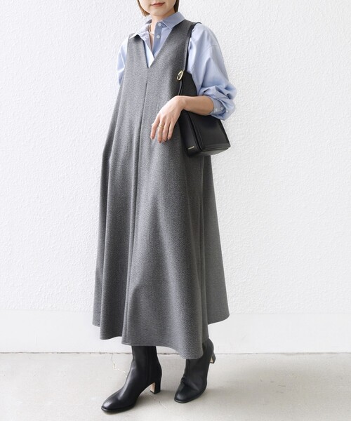 「SHIPS」 サロペットスカート ONE SIZE ブラック レディースの画像