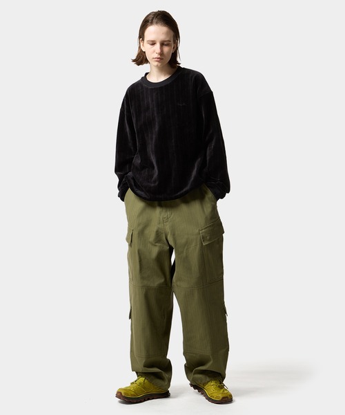 「HUF」 長袖Tシャツ M サンドベージュ メンズの画像