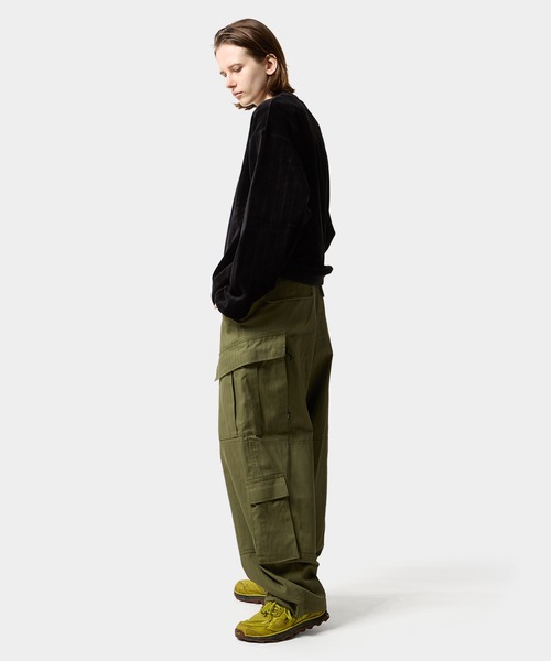 「HUF」 長袖Tシャツ M サンドベージュ メンズの画像