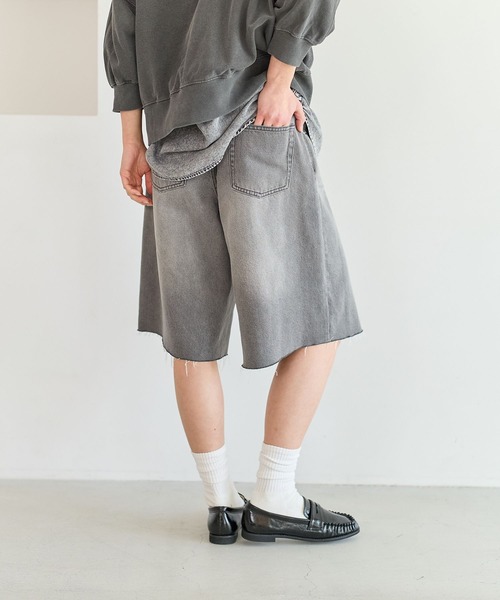 BAYFLOW（ベイフロー） ハーフパンツ ワイドパンツ ジーンズ デニム