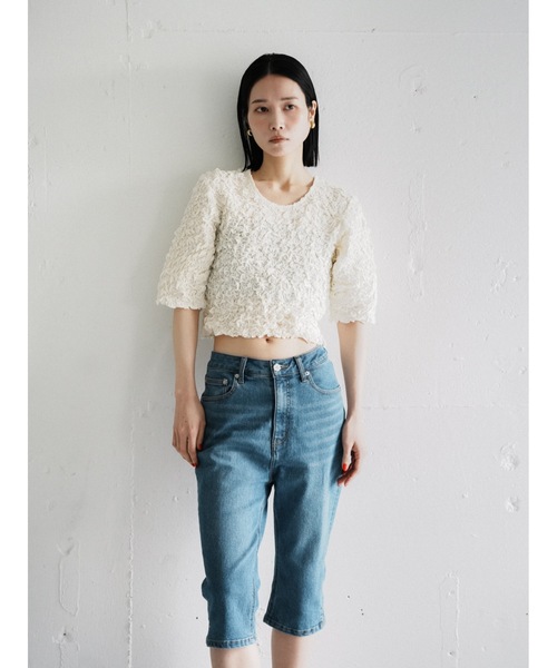 Katrin TOKYO ジーンズ デニム デニムパンツ bijou button capri denim