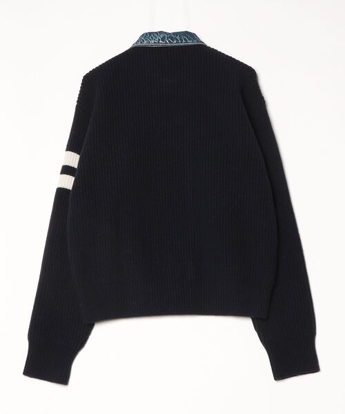 カーディガン Knit Cardigan Wool Cahmere Cob Knit Stitch/0252 メンズ レディースの画像