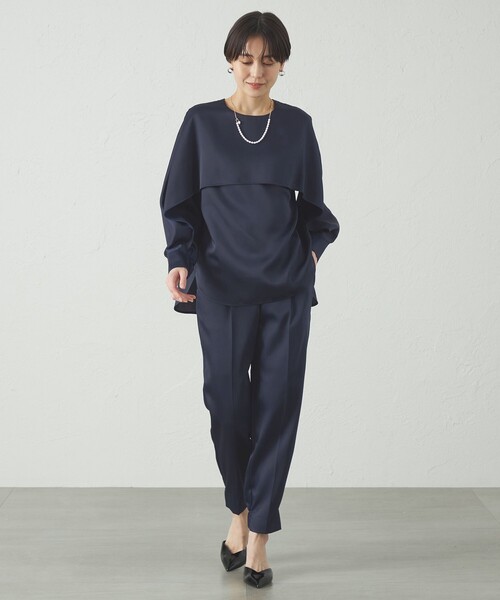 「CAST:」 スラックス M ネイビー レディース_画像2