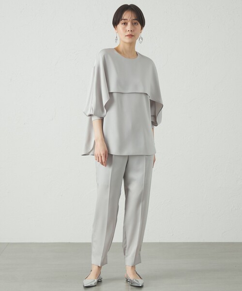 「CAST:」 スラックス M ネイビー レディース_画像4