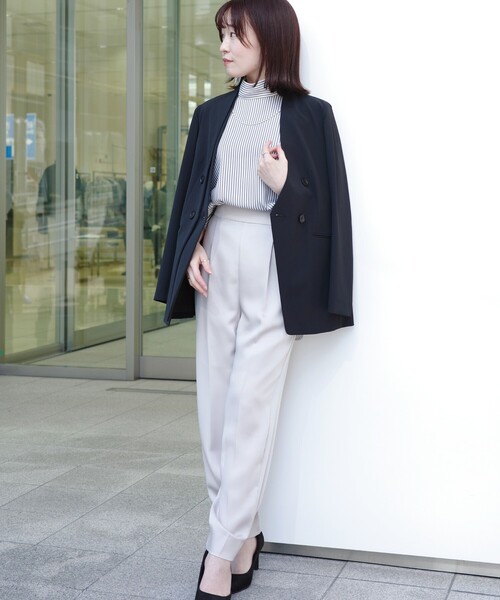 「CAST:」 スラックス M ネイビー レディース_画像7