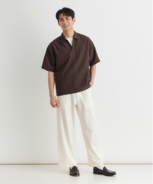 BACK NUMBER tシャツ BACK NUMBER(バックナンバー)リネンライク