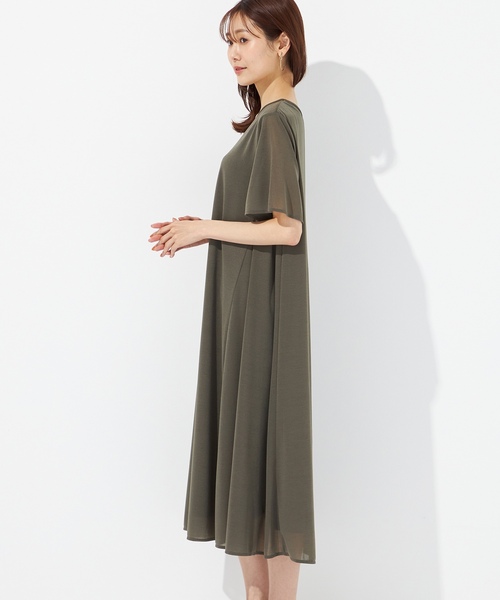 「Petit Honfleur」 半袖ワンピース M ブラック レディース_画像3
