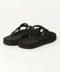 「Teva」 フラットサンダル 24cm ブラ...の詳細画像1