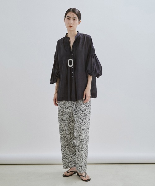 「SALON adam et rope'」 長袖ブラウス FREE グレー系その他 レディース_画像2