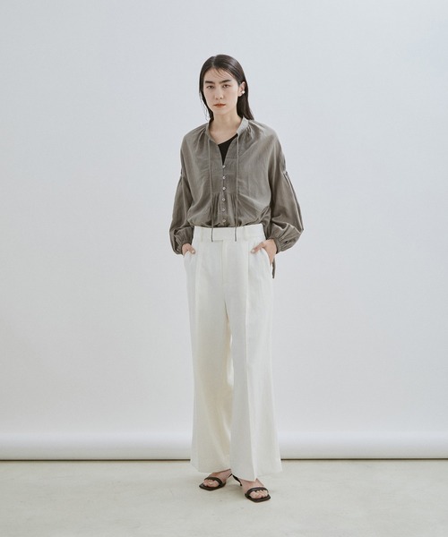 「SALON adam et rope'」 長袖ブラウス FREE グレー系その他 レディース_画像3