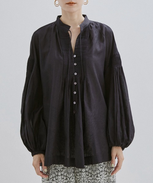 「SALON adam et rope'」 長袖ブラウス FREE グレー系その他 レディース_画像7