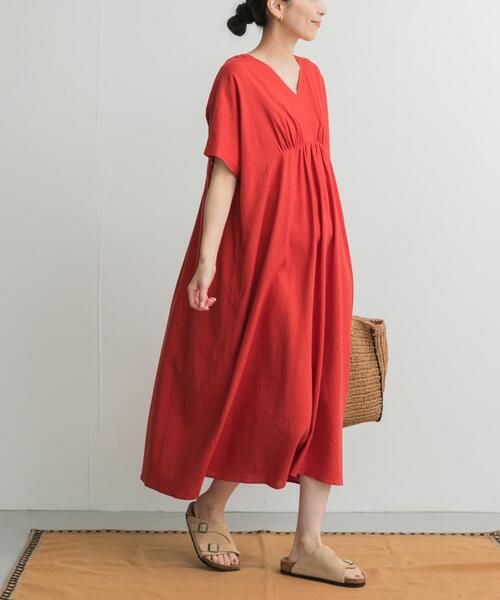 「URBAN RESEARCH DOORS」 半袖ワンピース MEDIUM ブラック レディース_画像2