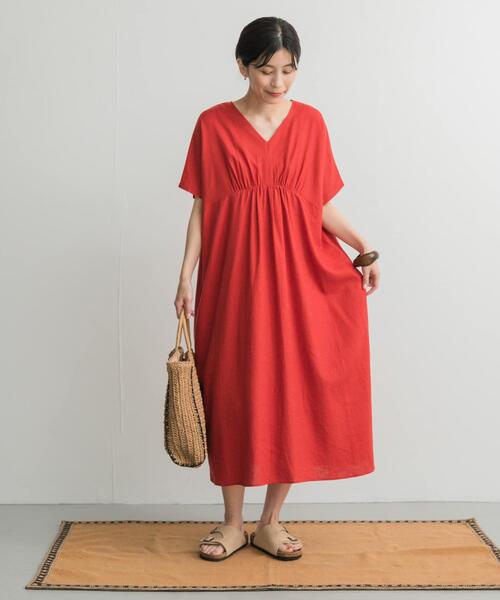 「URBAN RESEARCH DOORS」 半袖ワンピース MEDIUM ブラック レディース_画像5
