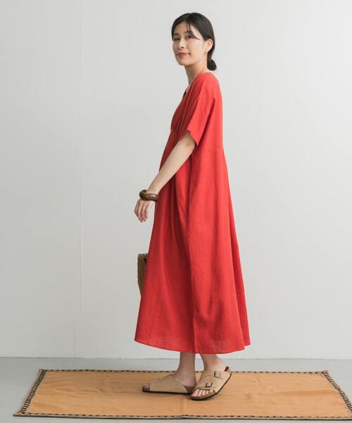 「URBAN RESEARCH DOORS」 半袖ワンピース MEDIUM ブラック レディース_画像8